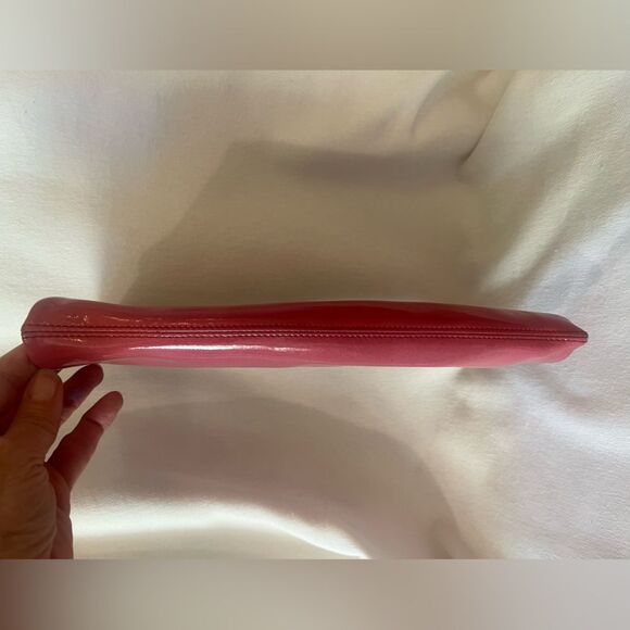 HOBO patent leather clutch wallet, garnet ombré jewel tone colors to pink. - Picture 9 of 12